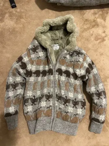 SEVEN ISLANDS 노르딕 무늬 M 빈티지 코위찬 니트