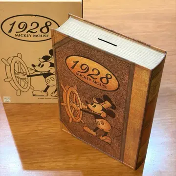 Disney 디즈니 미키 탄생 60주년 기념 양철제 Book형 저금통