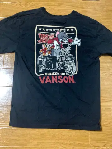 톰과 제리 VANSON 티셔츠 L 블랙