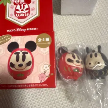 미키 미니 디즈니 설날 굿즈 달마 피규어 세트