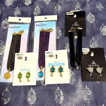 안나 엘사 신데렐라 초커 귀찌 세트 치하루 시마무라