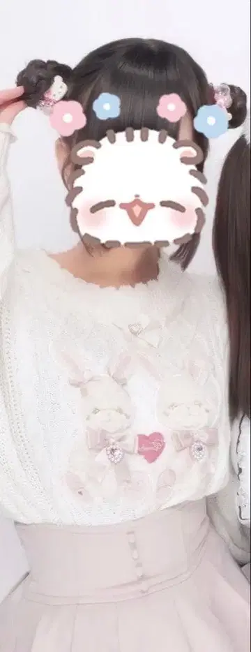 evelyn 더블 플레어 스커트 핑크