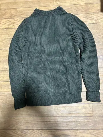 ANDERSEN-ANDERSEN 울 리브 스웨터 M 사이즈 다크 그린