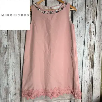 익명 배송 새상품 머큐리 듀오 밑단 시어 레이스 원피스 여성용