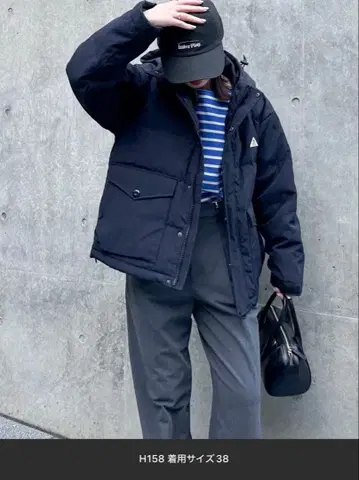 택 포함 새상품 [ GEVACO/게바코 ] 타서 숏 다운 네이비 36