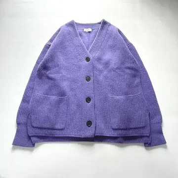 [새상품급] IENA 이에나 캐시미어 혼방 가디건 울 V넥 퍼플