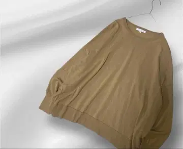 빅 사이즈! 23구/세탁 가능한 울 100/니트/베이지 44