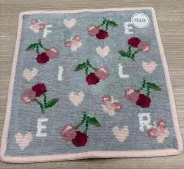 [미사용 새상품] FEILER 키프 스마일링 체리 손수건