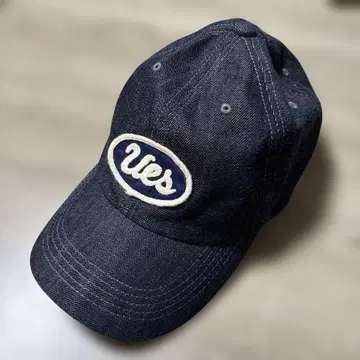 UES 데님 자수 로고 캡 블루 XL
