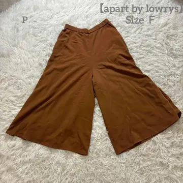 아파트 바이 로리즈 와이드 팬츠 가우초 팬츠 캐주얼 무지