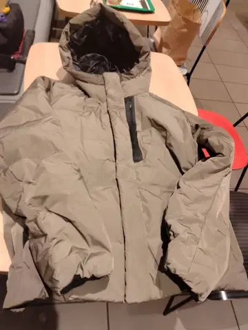 BY 코마츠마테레 나일론 다운 자켓 카키