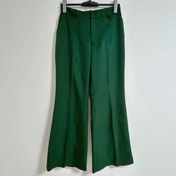 [Ray BEAMS] 그린 와이드 팬츠 이지 팬츠 슬랙스 S