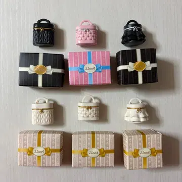 리카 미니어처 백 가챠가챠 컴플리트 세트 6개