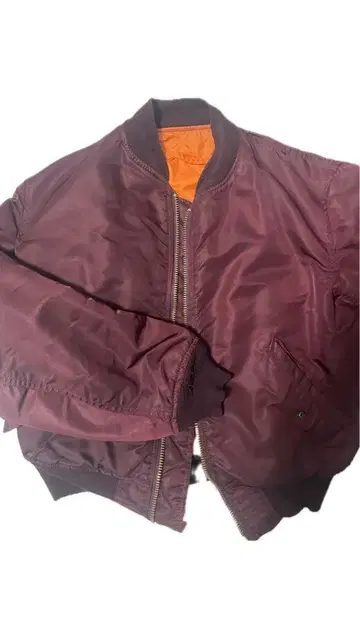 90s Alpha 버건디 MA-1 자켓