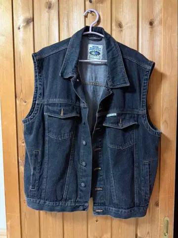 JEANS STYLE 다크 블루 데님 베스트