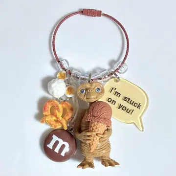 찰랑찰랑 키링 찰랑찰랑 가챠가챠 영화 꽃 브라운