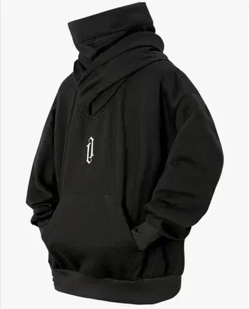 릴랙스핏 블랙 후드티 L