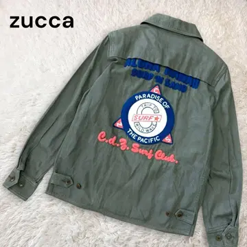 주카 밀리터리 블루종 자켓 집업 와펜 자수 M 세탁 가능