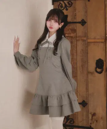 Pal elfy 클래시컬 셔츠 레이어드 원피스