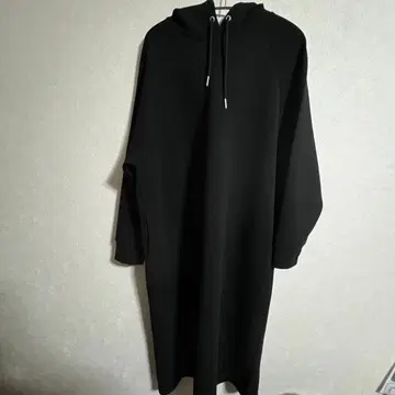 [ 아메리칸 홀릭 ] 종이 상자 후디 원피스 L 블랙