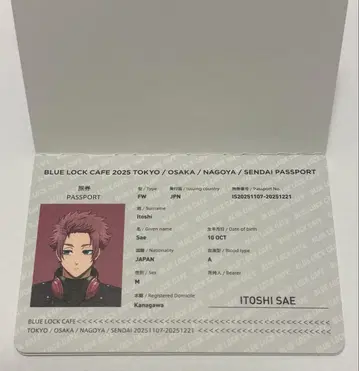블루 록 카페 SPECIAL TRIP 여권풍 노트 이토시 사에