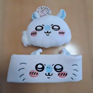 [미사용] 치이카와 봉제 인형 패스케이스 파우치 헤어밴드