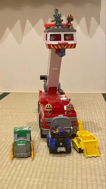 퍼피 구조대 소방차 세트