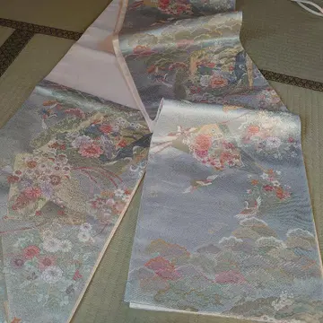 백화점 길상 연기 무늬 후쿠로 오비