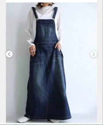 [새상품급] antiqua 안티카 오버롤 스커트