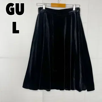 GU (L) 벨로아 플레어 스커트