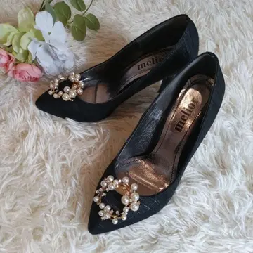 새상품급 melior 멜리올 포멀 펌프스 비쥬 탈부착 가능 블랙