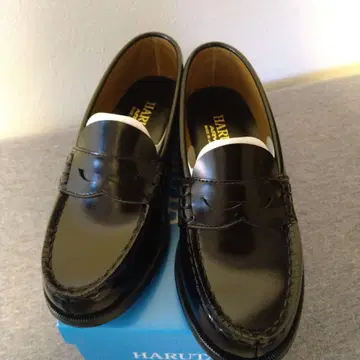 새상품 HARUTA 블랙 로퍼 일본제 24.0cm EE