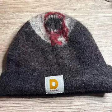 doubutef 아트 프린트 니트 모자