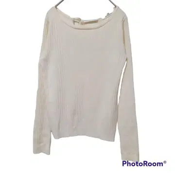 뮤즈 리파인드 클로즈 MS [ M ] 리브 니트 스웨터 여성용 새상품급