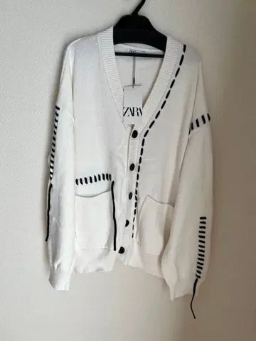 ZARA 가디건 화이트