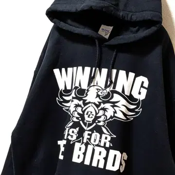 길단 이글 빅 로고 후드 맨투맨 블랙 L 구제 의류