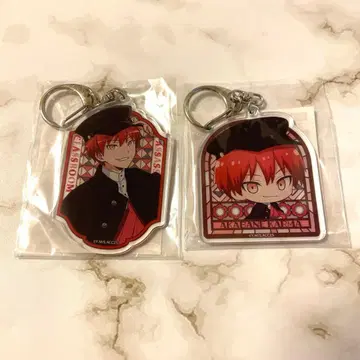 암살교실 제비뽑기당 아카바네 카르마 D상 아크릴 키링 세트