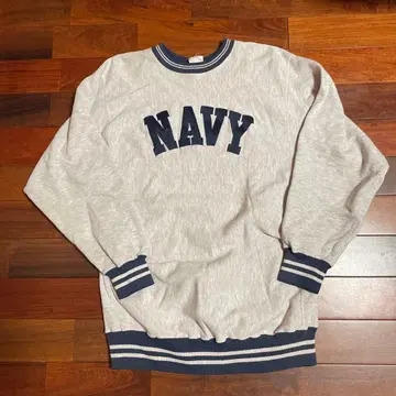 NAVY 해군 미국제 Reverse Weave XL 그레이
