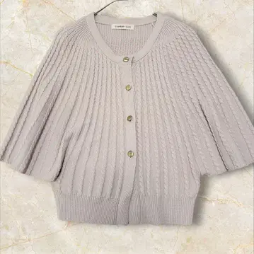 스트로베리 필드 판초형 가디건 골드 버튼