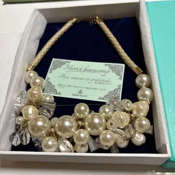 GRACELLE 펄 비쥬풍 목걸이