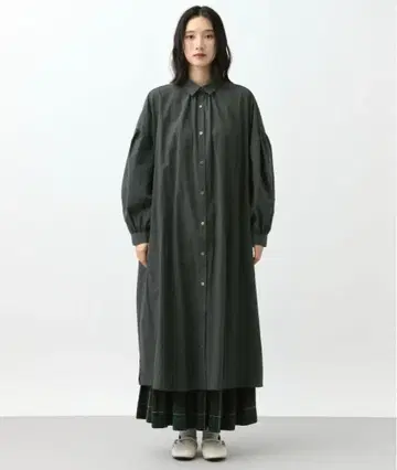 natural by clip 코튼 와셔 셔츠 원피스