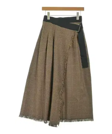 Rouge vif 롱 맥시 길이 스커트 여성용