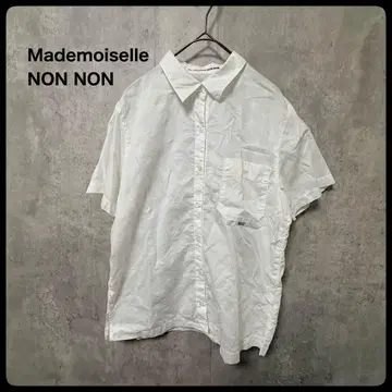 Mademoiselle NON NON 반팔 셔츠 화이트 상의