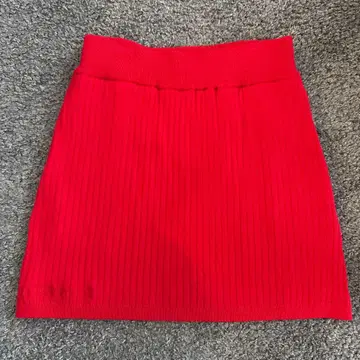 ACEANDRARE 리브 니트 스커트