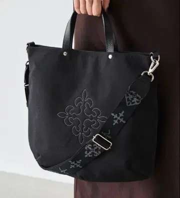 코듀라 나일론 2way 토트백 블랙