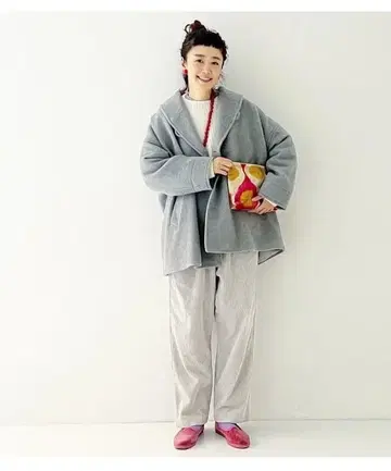 nest Robe 셰틀랜드 숄카라 코트