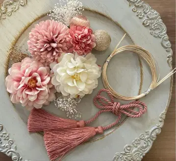 성인식 졸업식 시치고산 사전 촬영 머리 장식