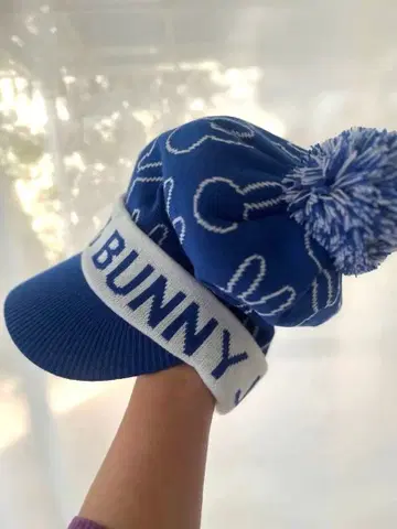 JACK BUNNY 토끼 무늬 니트 모자