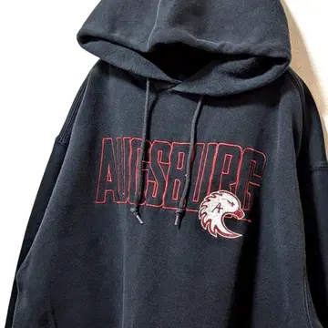 잔스포츠 아우크스부르크 로고 자수 후드 맨투맨 블랙 L 구제 의류