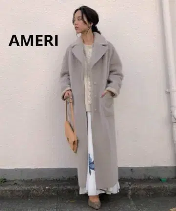 [Ameri Vintage] 페이크 퍼 무스탕 코트 리버서블